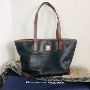 DOONEY & BOURKE ZIP pebble leather tote
